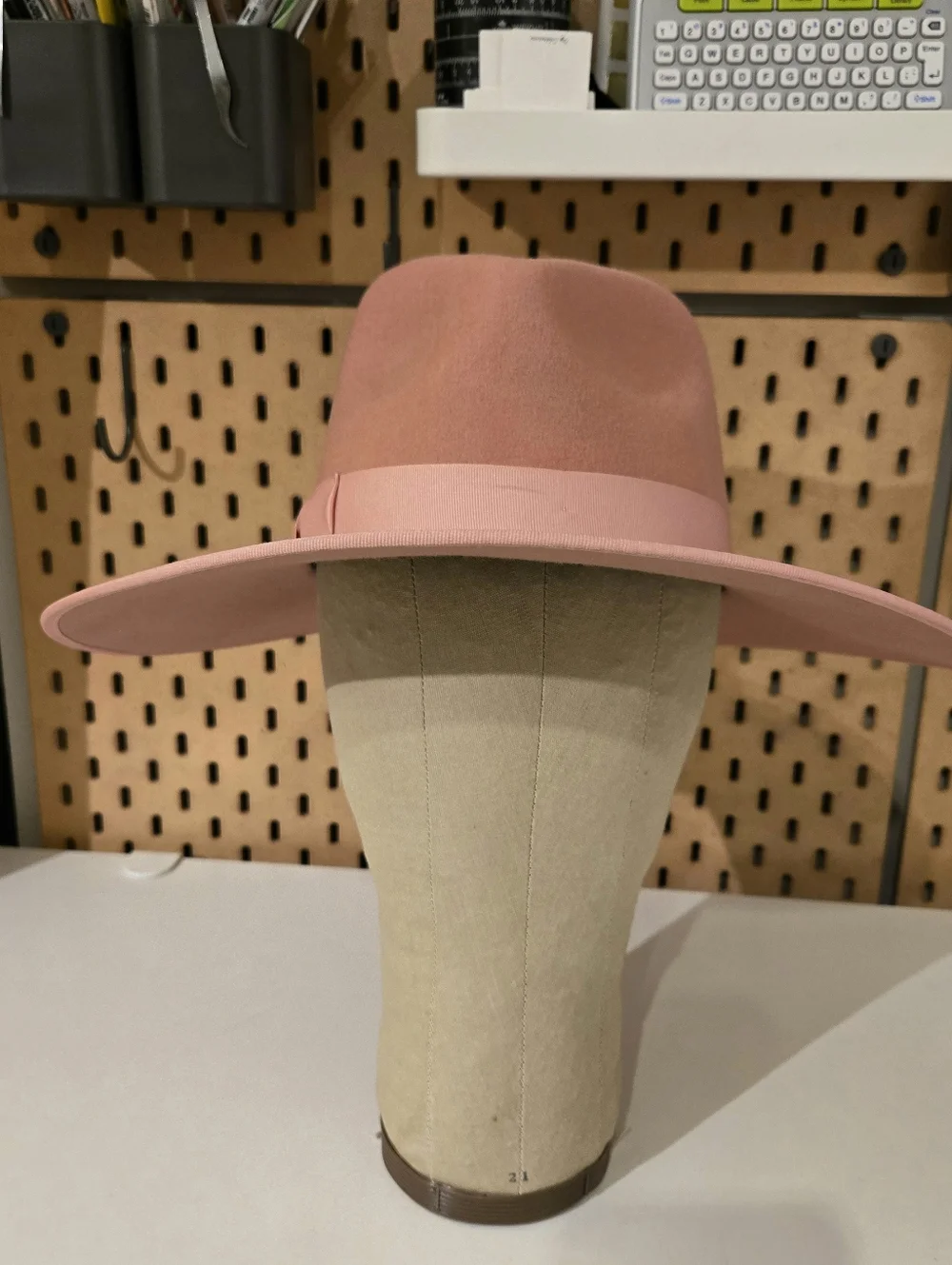Lack Of Color Pink wool Rancher Hat Womens S/55cm/21.75